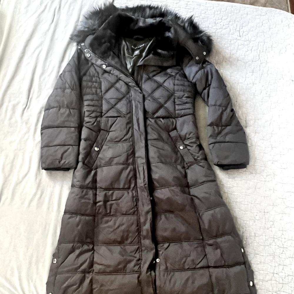 Extra Long Bernardo Puffer Coat